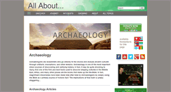 Desktop Screenshot of allaboutarchaeology.org