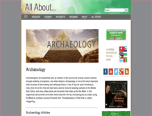 Tablet Screenshot of allaboutarchaeology.org
